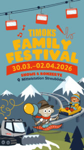 Shows und Coastern auf der Mittelstation Streuböden